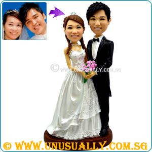 Custom 3D Lovely 30CM Wedding Couple Figurines (Limited Stock)